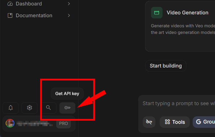 Crea API Key